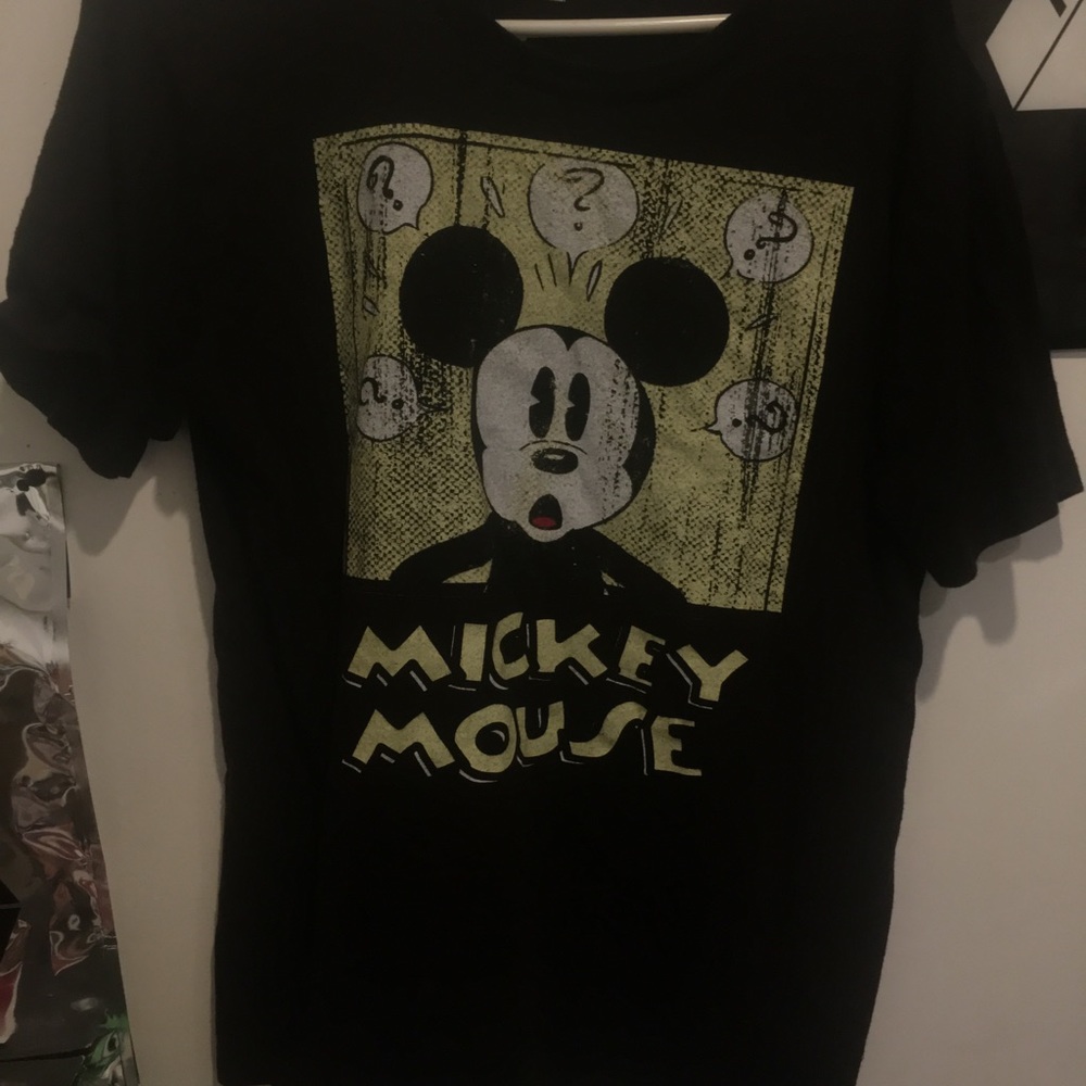 Black Disney Mickey Mouse Tee